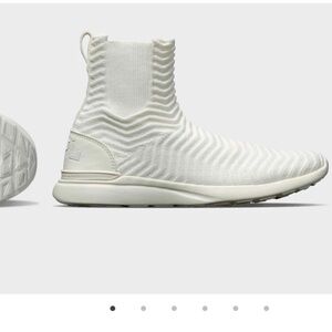 APL techloom chelsea White Knit High-Top Sneakers